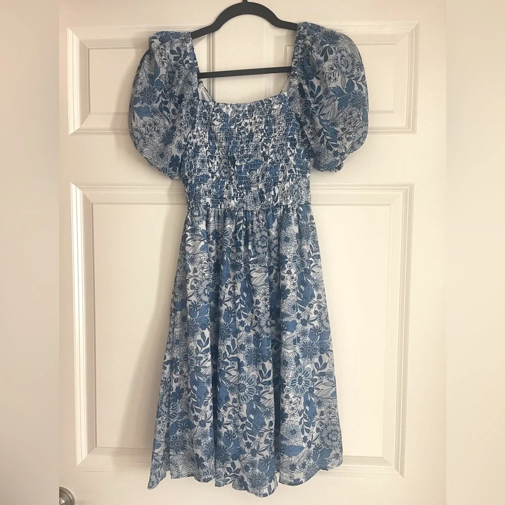 Sincerely Jules 💙 blue and white floral dress - Picture 3 of 3